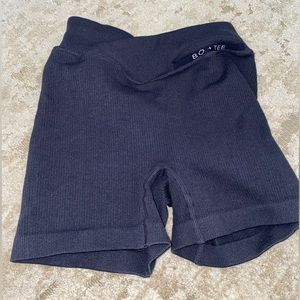 Bo+Tee navy workout high waisted shorts size Small